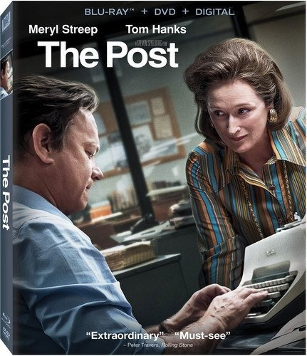 Blu Ray The Post M Streep Spielberg Oscar  Dvd Slipcover