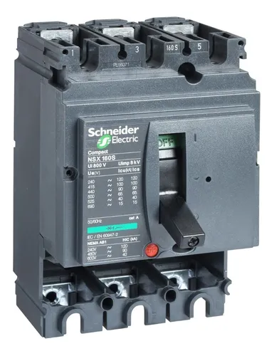Interruptor S/rele Nsx160l 3x160a 150ka No Usar Sin Rele