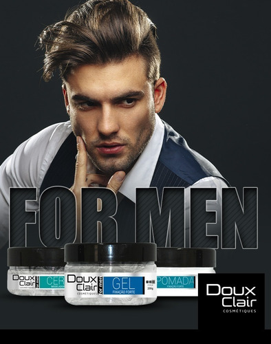 Shampoo, Condicionador Anti-quedas E Pomada Modeladora Doux