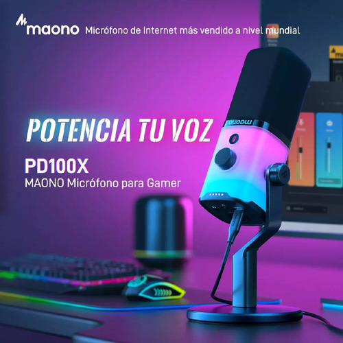 Microfono Maono Pd100x Rgb