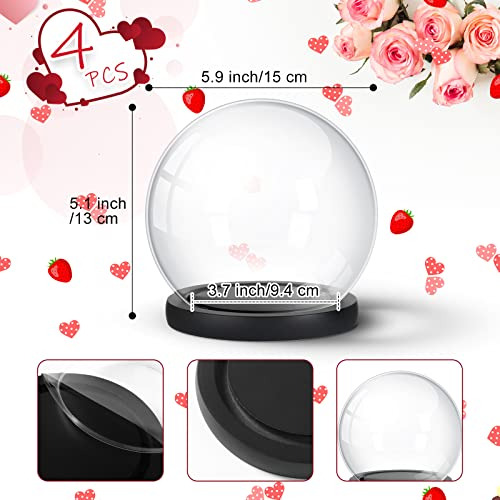 Conjunto De 4 Piezas De Cúpula De Cristal, Vitrina De ...