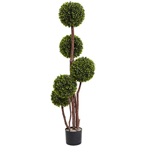 5428 4 Pies Topiary Tree De Boj Resistente Rayos Uv Int...