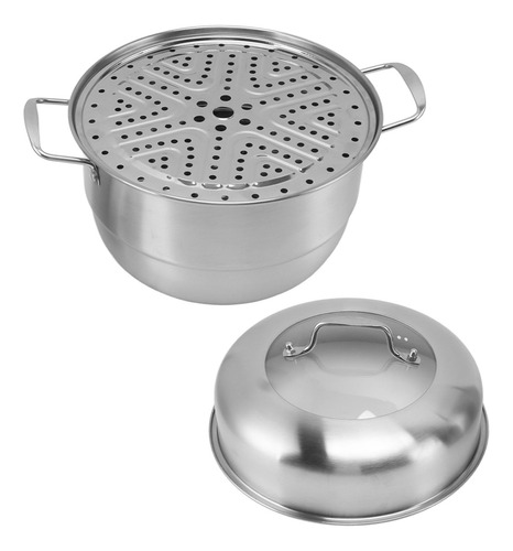 Olla De Vapor Con Asas De Acero Inoxidable En Ambos Lados