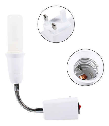 Soporte De Lámpara De Enchufe E27, Extensión Flexible