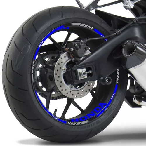 Friso De Roda Adesivo Refletivo Honda Biz Azul Azul - WebContinental