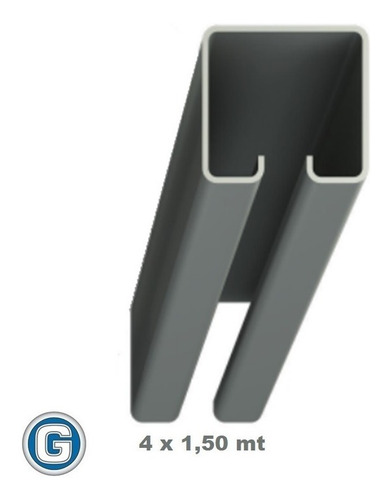 Imagen 2 de 8 de Riel Superior Carro Portón Corredizo 4 X 1,5 Mt Ar 168 Acero