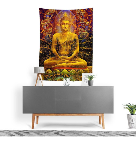 Imagem 1 de 3 de Tecido Decorativo Decoração Tactel Interto Externo Budha