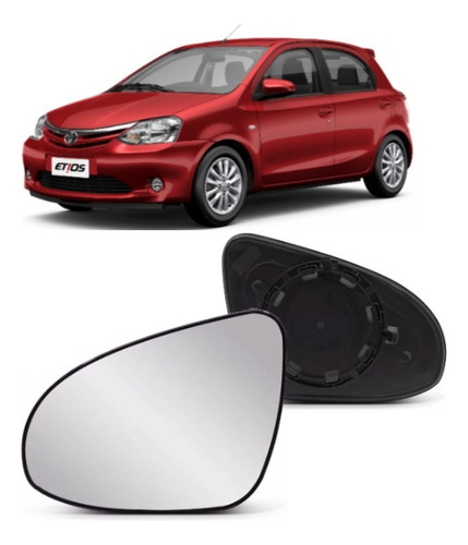 Lente Do Retrovisor Toyota Etios Sedan 2020 Esquerda