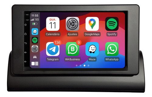 Multimidia Uno Mille 7p Até 2013 Android 13 Carplay 2gb 64gb