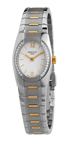 Reloj Mujer Certina C322.7154.5 Cuarzo Pulso Dorado/plateado