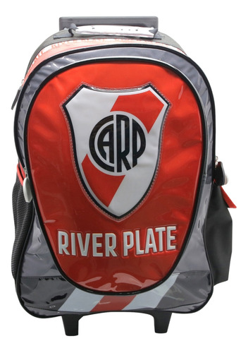 Mochila Con Carro River Plate Cresko Escolar 18 Pulgadas