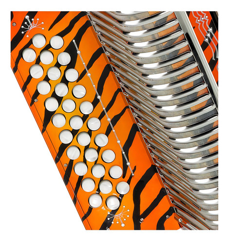 Acordeon Hohner Corona Ii Los Tigres Del Norte - Orange