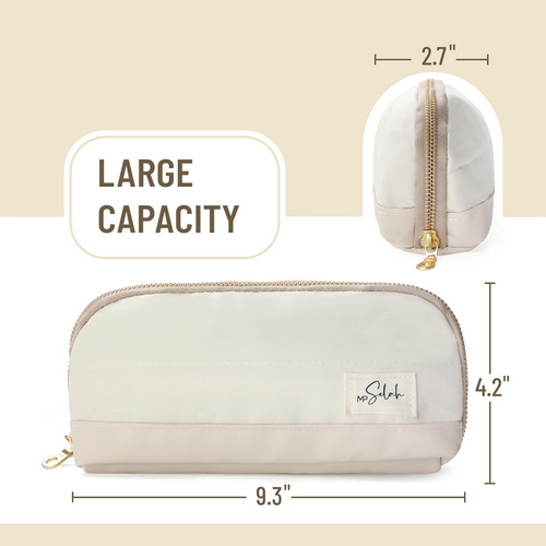 Estuche Para Lápices Y Bolígrafos Color Crema