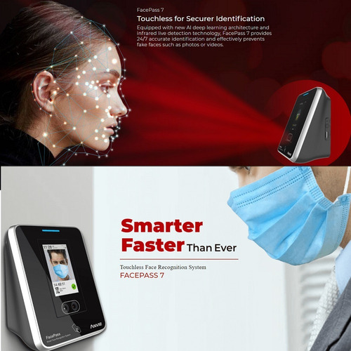 Control Biométrico Facial De Asistencia Anviz Facepass 7