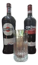 Comprar Cinzano Rosso + Martini Rosso Litro  + 1 Vaso Labrado Vermut
