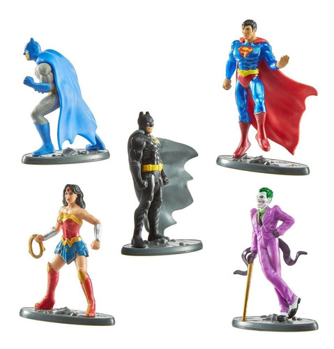 Justice League 5 Fig 6 Cm. Mattel Batman Superman Guazon