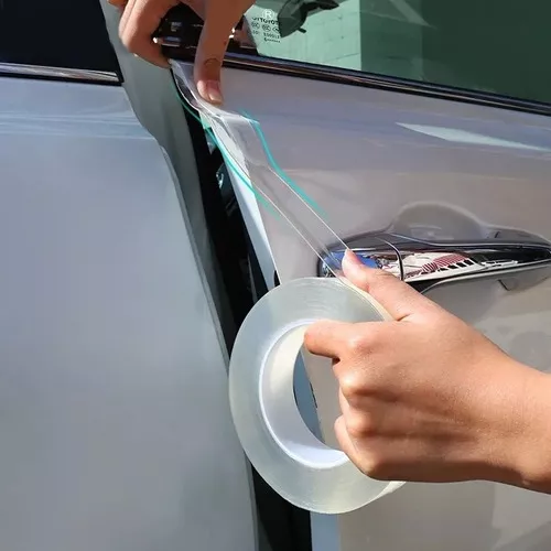 CloudBuyer - Protector de borde de puerta de coche, transparente,  universal, protector de umbral de puerta de coche, protector de borde,  película de