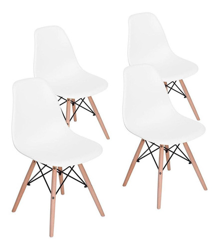 Sillas Eames Silla Minimalista Moderna Paquete De 4