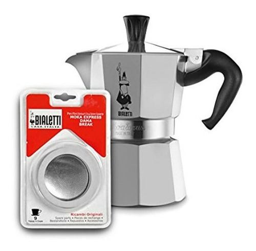 Cafetera De Expreso Con Filtro De Bialetti Gris