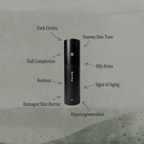 Base De Maquillaje Hidratante Woak C4 Para Hombre Mediano Tono