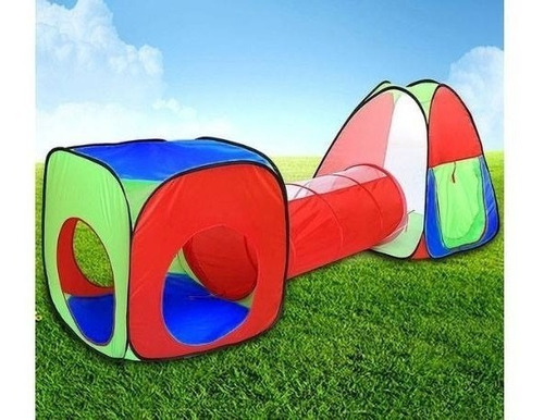 Imagem 5 de 5 de Toca Barraca Infantil 3 Em 1 Com Tunel + 150 Bolinhas