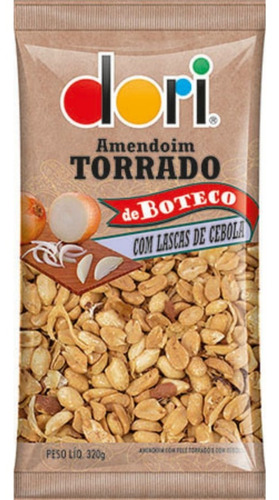 Amendoim Dori Torrado De Boteco Lascas De Cebola 320g