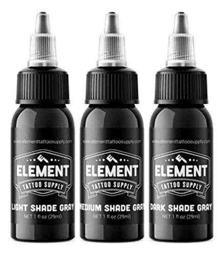 Tinta Element Tattoo Supply Juego De  Para Tatuajes Grey Was