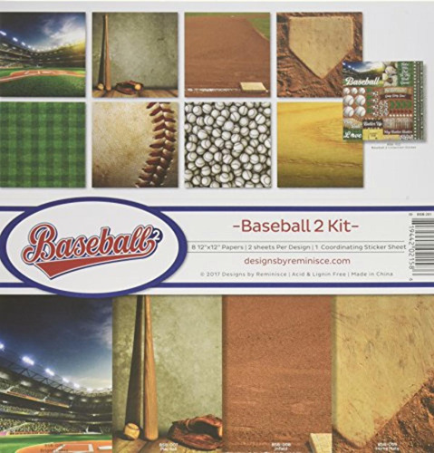 Reminisce Baseball 2 Collection Kit De Álbum De Recortes