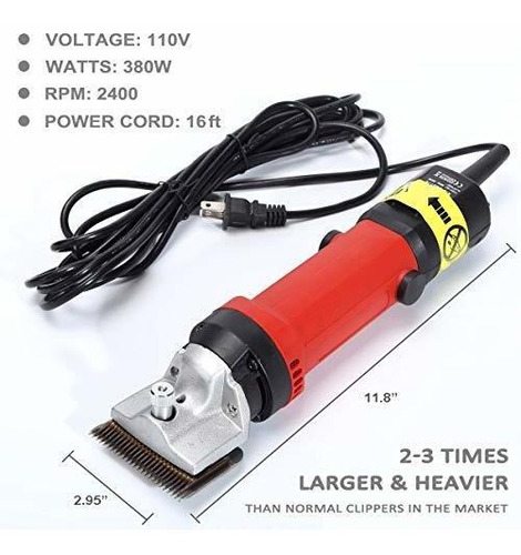 Imagen 5 de 7 de Takekit - Cortauñas De Caballo Profesional Eléctrico Para A
