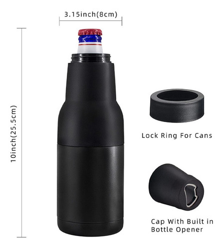 Enfriador De Cerveza Y Abridor De Botellas De Lata De Cola