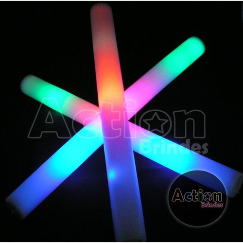 Bastão De Led 3 Piscas - Kit 15 Unidades