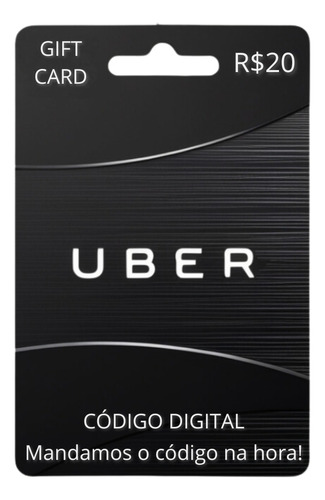 Cartão Presente Uber Digital - Rápido