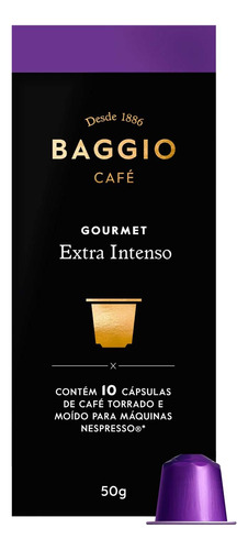 Café Em Cápsula Baggio Gourmet Extra Intenso 50g 10caps