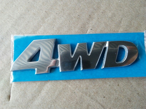 Emblema 4wd Generico Metalico Sin Adhesivo Grand Vitara