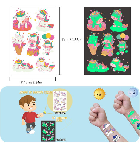 Tatuajes Para Niños 400 Tatuajes Que Brillan En La Tatuajes