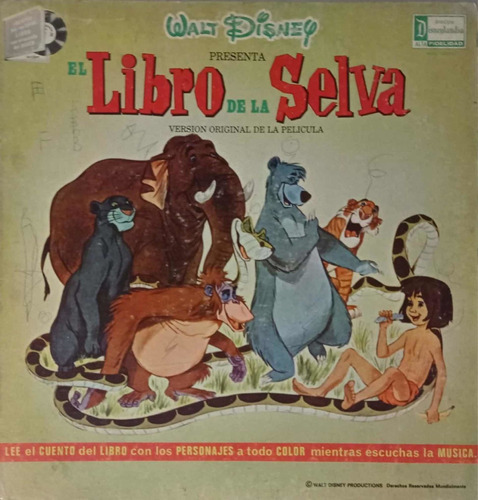 Libro De La Selva Discos De Vinil Lp 33rpm 12 Álbum