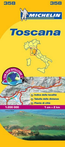 Mapa Toscana