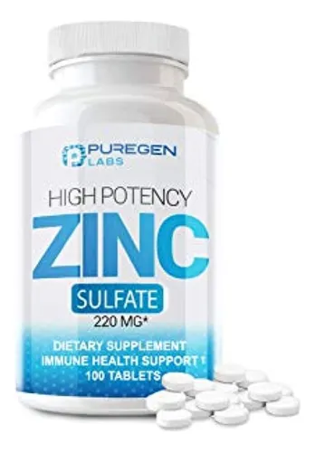 Suplemento De Zinc [alta Potencia] 220 Mg - Sulfato De Zinc