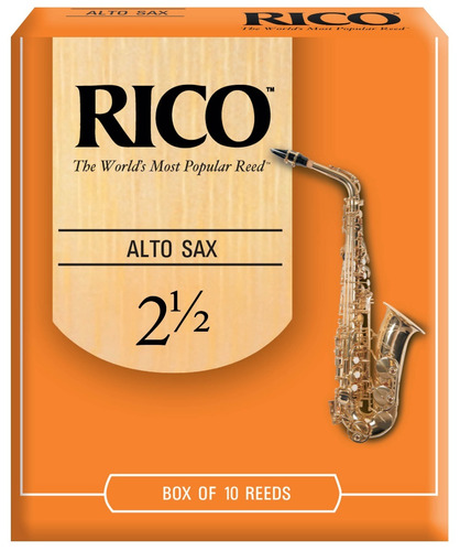 Rico By Daddario Rja1025 Caña 2,5 Para Saxo Alto Pack X 10