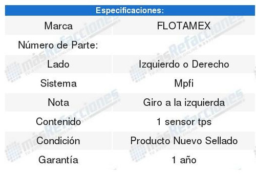 Ford Ikon 05-10 Sensor Acelerador Tps