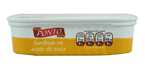 Sardinas Ponto En Aceite De Soya 120 Gr