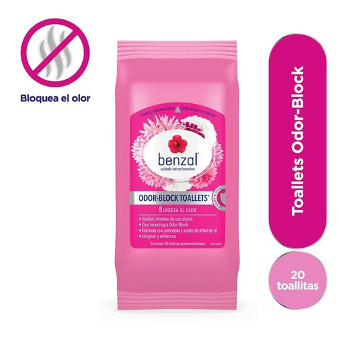Toallitas Humedas Benzal Odor Block