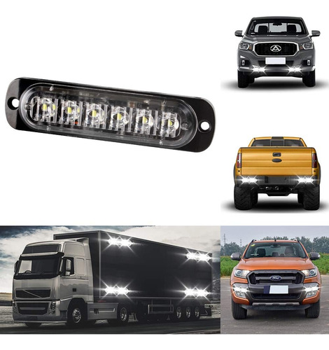 J Led Blanco Luz Estroboscópica Emergencia Para Auto Camión