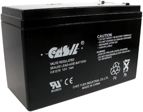 Imagen 1 de 4 de Casil 12v 7ah Ca1270 Para Apc Rbc17 Ls700 12 V 7 Amp-hr 12 V