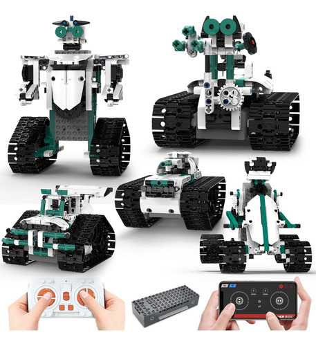 Juego Bloques Construcción Automóvil Control Remoto 13 En 1