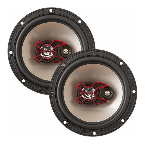 Auto Falante Triaxial Bravox 6 B3x60x 100w Rms Par