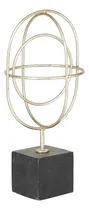 Comprar Cosmoliving Estatua Geométrica De Mármol Dorada 6x15mmg
