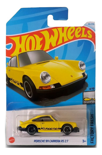 Porsche 911 Carrera Rs 2.7 Amarillo Hot Wheels B24