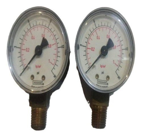 Manómetro 1/4 20.100.15 Psi/kg/cm2 Bottom Conn/lote D 2 Pz