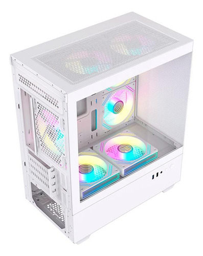 Gabinete Gamer Acegeek Elysium Mid-tower Lateral De Vidro Wh